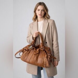 FRANCESCO BIASIA Brown
Tan Leather Handbag